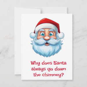 Santa Jokes Holiday Card