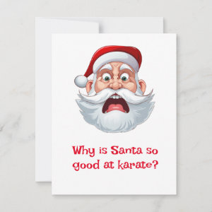 Santa Jokes Holiday Card