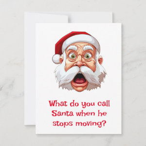 Santa Jokes Holiday Card