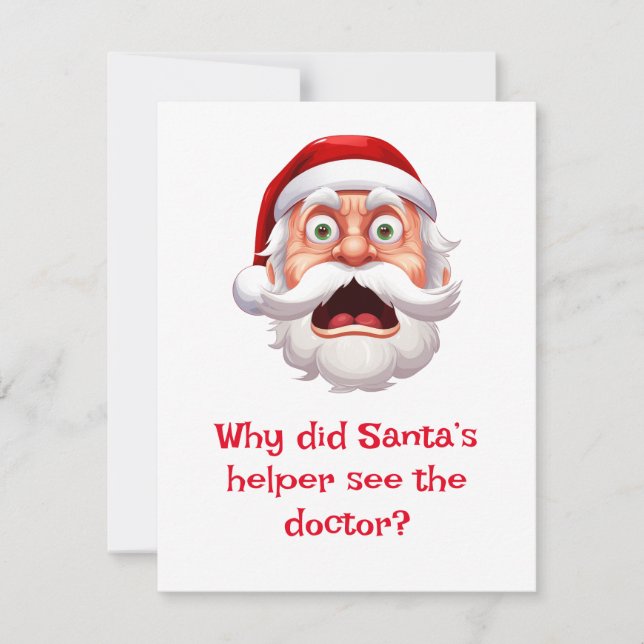 Santa Jokes Holiday Card (Front)