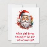Santa Jokes I’m ‘nickel-less Holiday Card