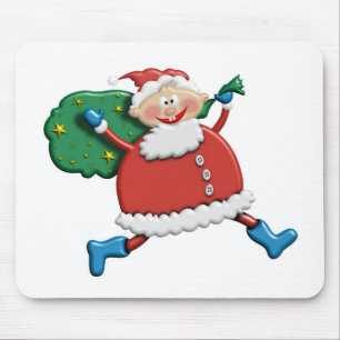 Santa Joy Design Mouse Pad