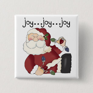 Santa Joy T-shirts and gifts Pinback Button