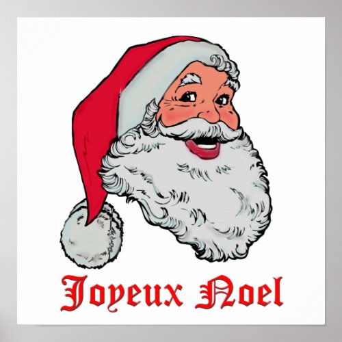 Santa Joyeux Noel Poster