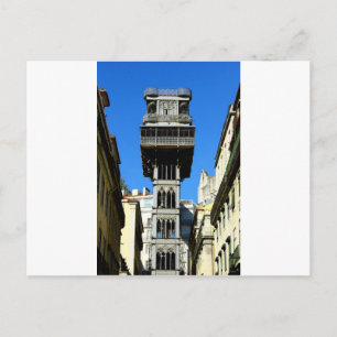Santa Justa Lift, Lisbon, Portugal Holiday Postcard