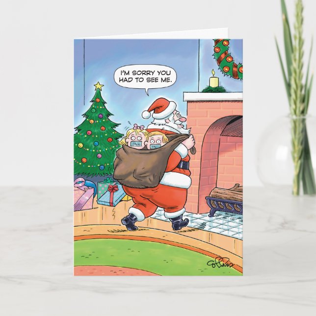 Santa Kidnap Humor Greeting Card (Front)
