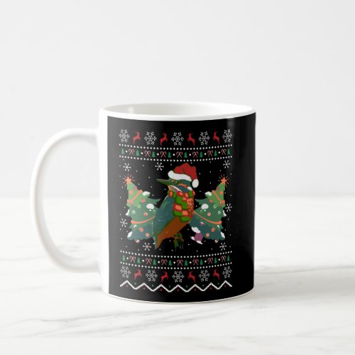 Santa Kingfisher Bird Xmas Gift Ugly Kingfisher Ch Coffee Mug