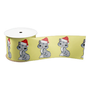 Santa Kitten Satin Ribbon
