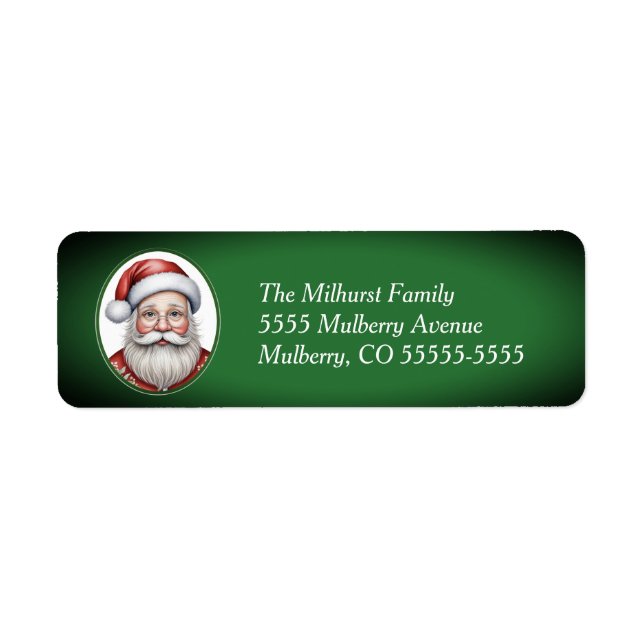 Santa  label (Front)