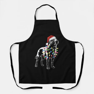 Santa Labrador Retriever Christmas Light Dog Lover Apron
