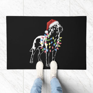 Santa Labrador Retriever Christmas Light Dog Lover Doormat