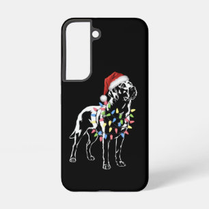Santa Labrador Retriever Christmas Light Dog Lover Samsung Galaxy S22 Case