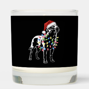 Santa Labrador Retriever Christmas Light Dog Lover Scented Candle