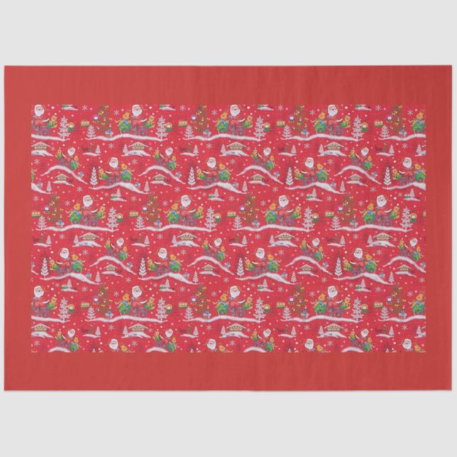 Santa Land Tissue Paper (Front)