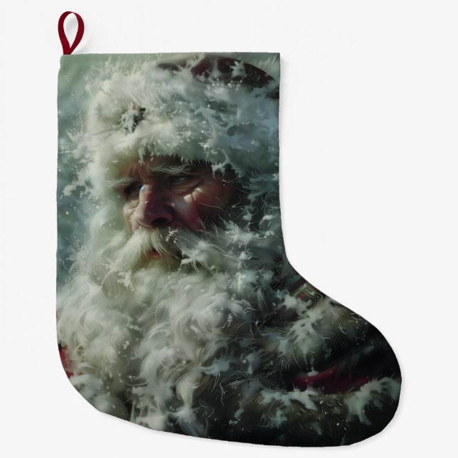 Santa Large Christmas Stocking (Front)