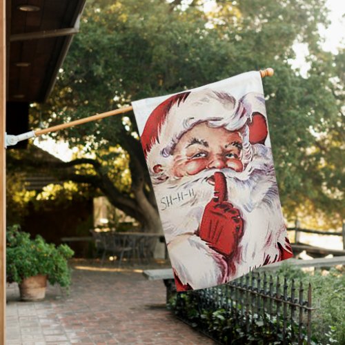 Santa Large Outdoor House Flag