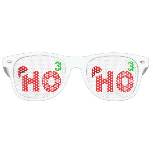 Santa Laugh at Christmas Retro Sunglasses
