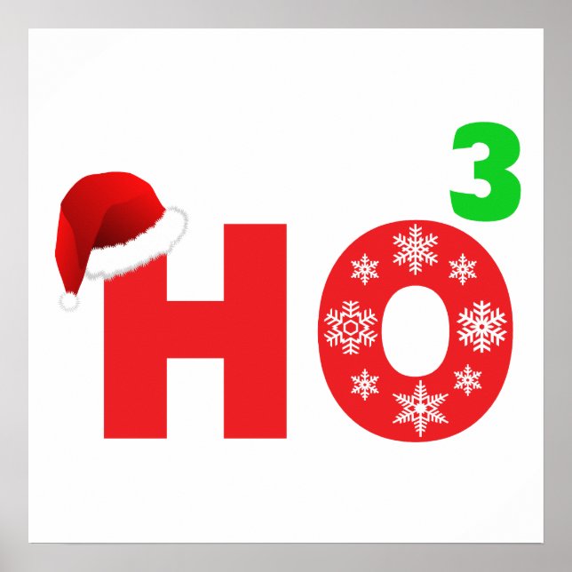 Santa laughs at christmas poster (Front)