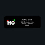 Santa laughs at Christmas Return Address Label<br><div class="desc">Santa laughs at Christmas with a smile and ho, ho, ho. Customize and personalize your Christmas gifts for him,  for her</div>