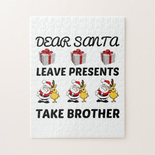 SANTA LEAVE PRESENTS TAKE BROTHER JIGSAW PUZZLE