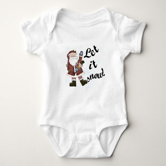 Santa Let it Snow T-shirts and Gifts (Front)