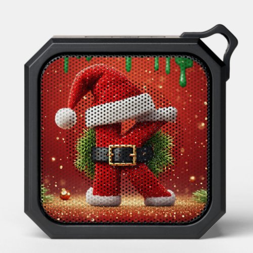 Santa Letter K With Pine Wreath Christmas Glow Bluetooth Speaker