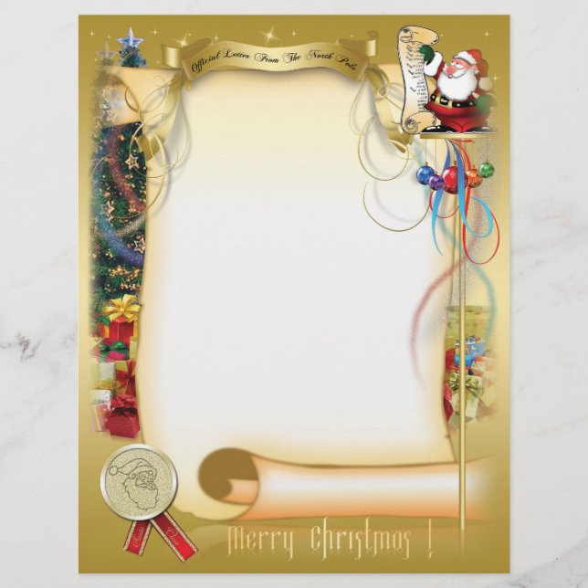 Santa Letter Letterhead (Front)