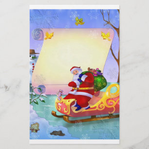 Santa letter stationery for Christmas for kids