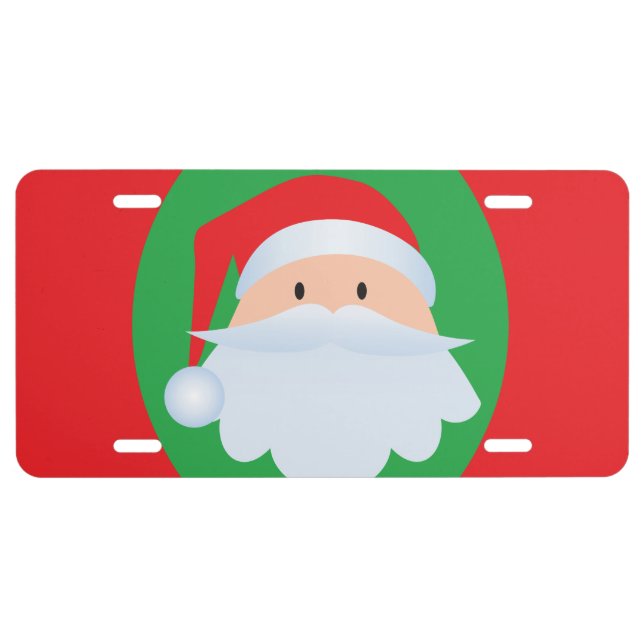 Santa License Plate (Front)