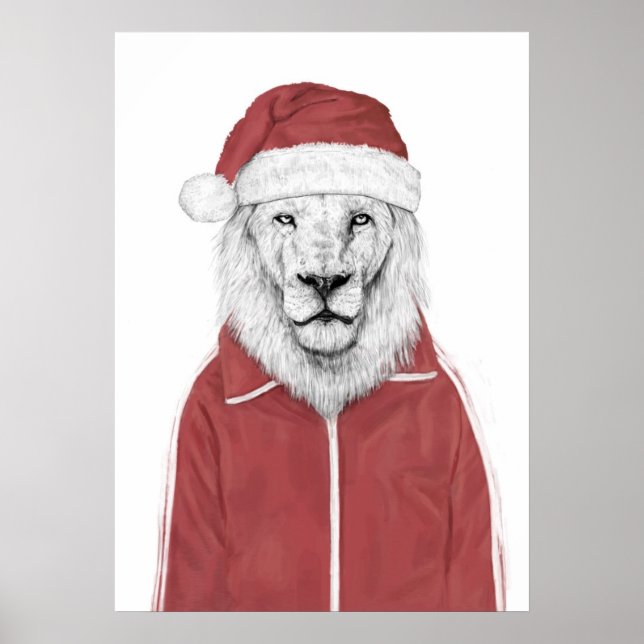 Santa lion poster (Front)
