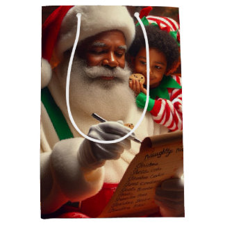 Santa List Medium Gift Bag