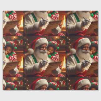 Santa List Wrapping Paper