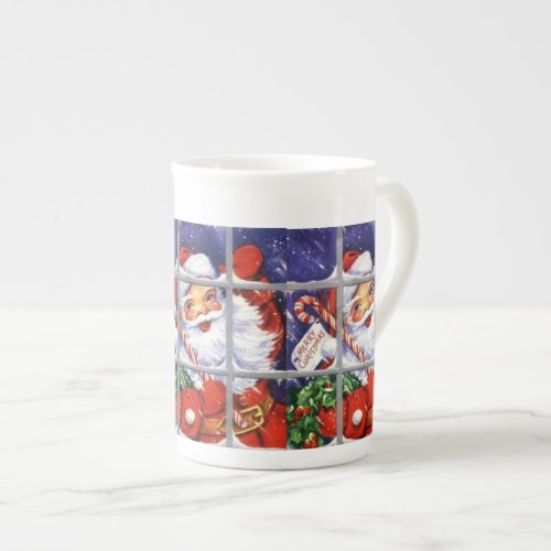 Santa Looking Through Window Specialty Mugs