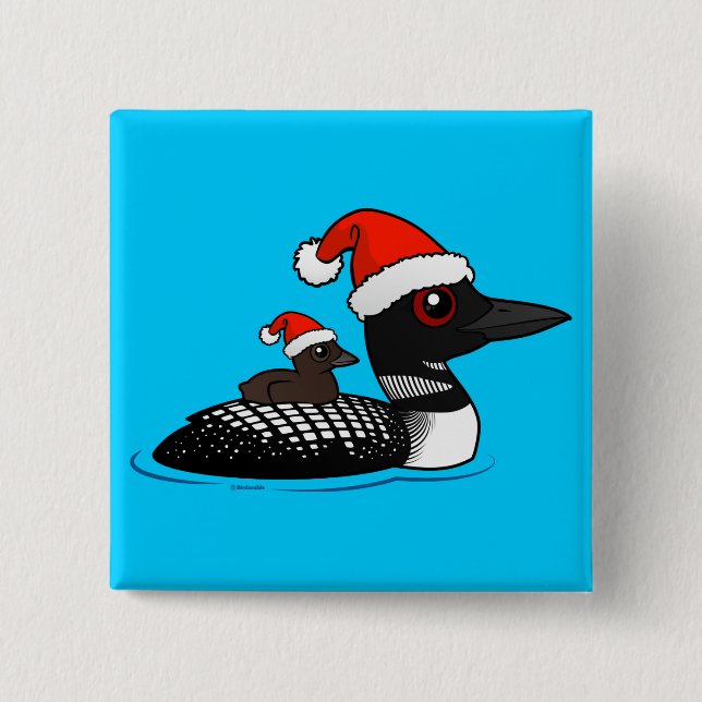 Santa Loon Button (Front)