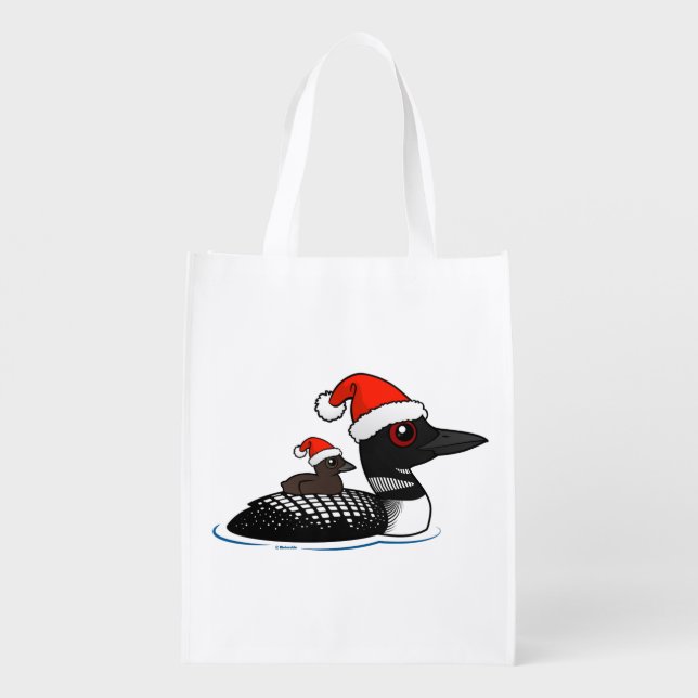 Santa Loon Grocery Bag (Back)