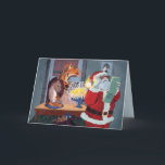 Santa Lost in NYC Interfaith Holiday Card<br><div class="desc">Santa Claus is coming to town… and is now a little lost. He seems to have gotten the wrong household. Christmas meets Hanukkah in a New York City apartment (Mmmmm… latkes for the reindeer).</div>