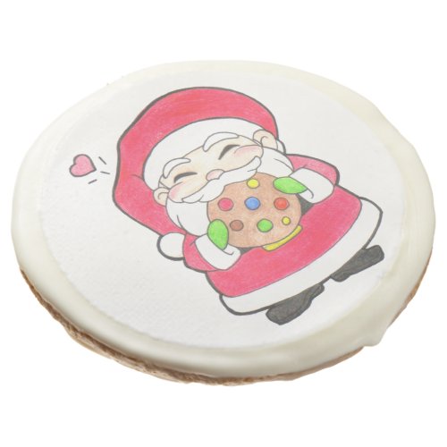 Santa Loves Cookies _ Photo cookie