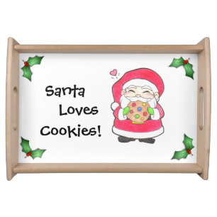 Santa Loves Cookies - Serving Tray