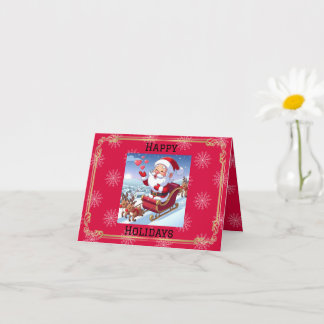 Santa Loves You Christmas Greeting Card