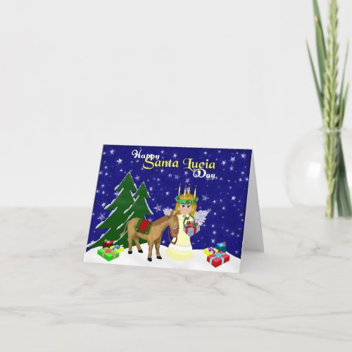 Santa Lucia Blank Note Card