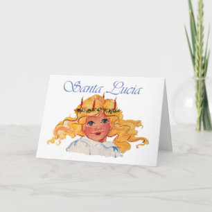 Santa Lucia Card with Sentiment