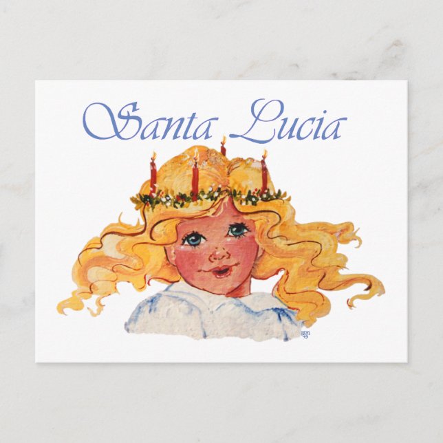 Santa Lucia Holiday Postcard (Front)