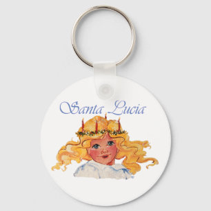 Santa Lucia Keychain