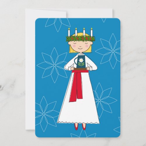 Santa Lucia Swedish Christmas Card