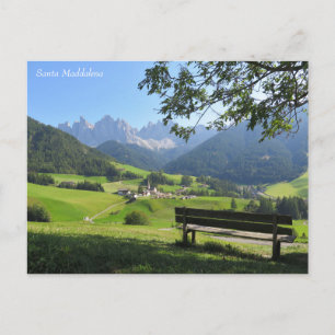 Santa Maddalena Dolomites Postcard