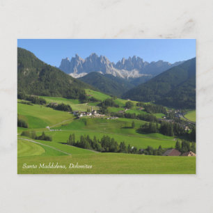 Santa Maddalena Dolomites Postcard