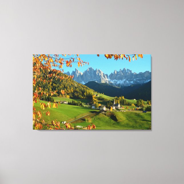 Santa Maddalena in autumn canvas print (Front)
