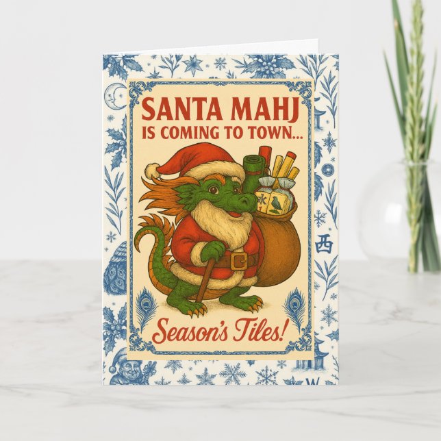 Santa Mahj! Holiday Card (Front)