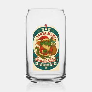 Santa Mahj Pint Glass - Cheers!