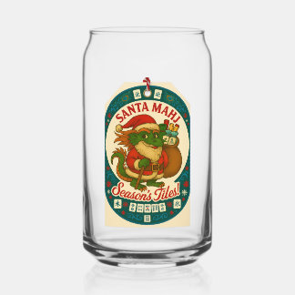 Santa Mahj Pint Glass - Cheers!